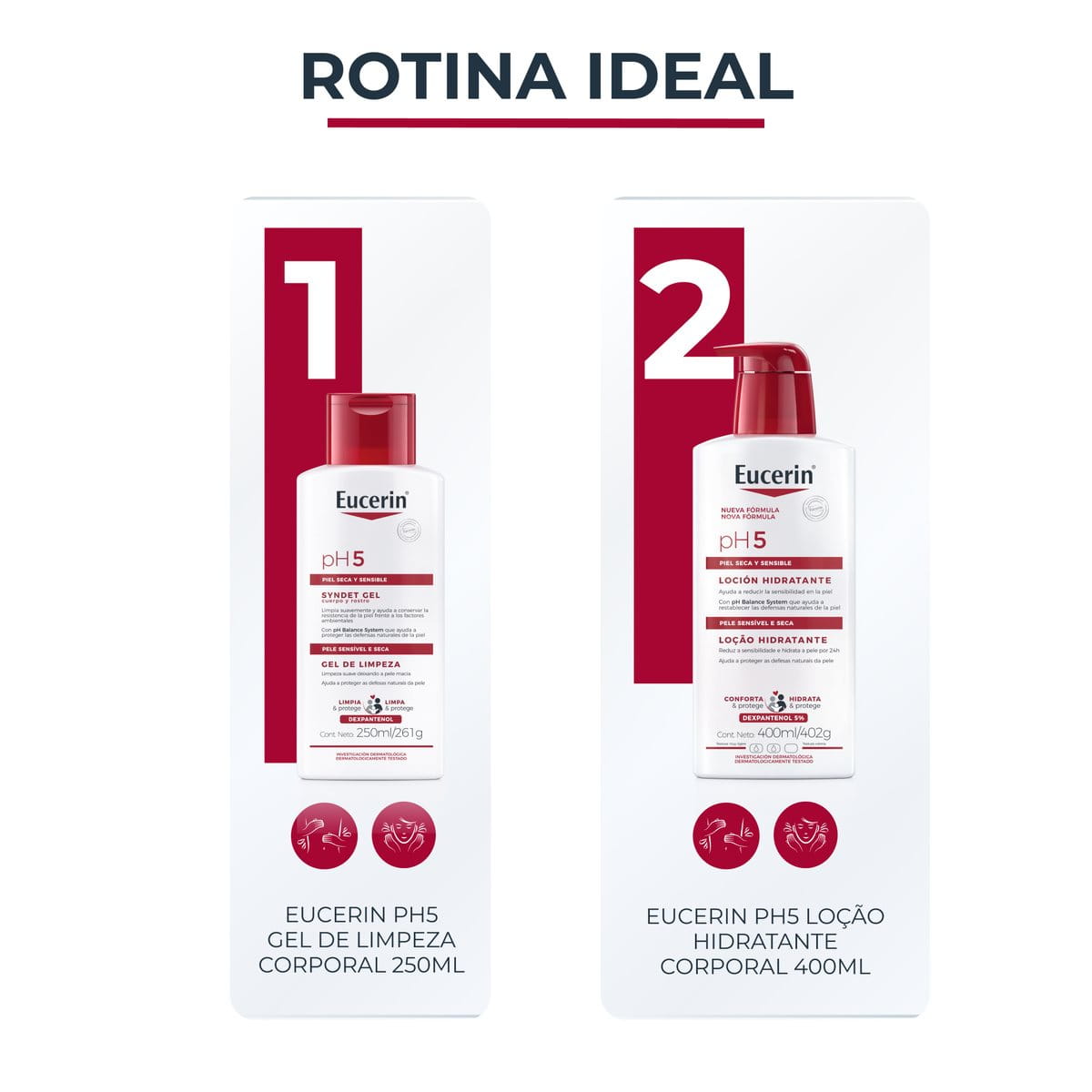 Loção Hidratante Corporal Eucerin pH5 400ml para Peles Sensíveis